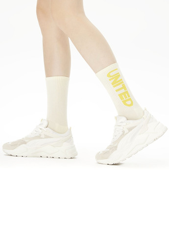 Жёлтые носки UNITED4 надписи (329148530)