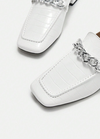 SHEIN Туфлі лофери білий з штучна шкіра, китай — демісезон (316474809)