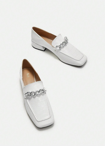 SHEIN Туфлі лофери білий з штучна шкіра, китай — демісезон (316474809)