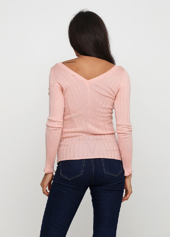 Пудровый демисезонный пуловер пуловер Sassofono