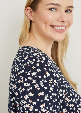 Тёмно-синяя блуза C&A