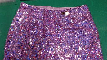 Фиолетовая кэжуал однотонная юбка Stradivarius а-силуэта (трапеция)