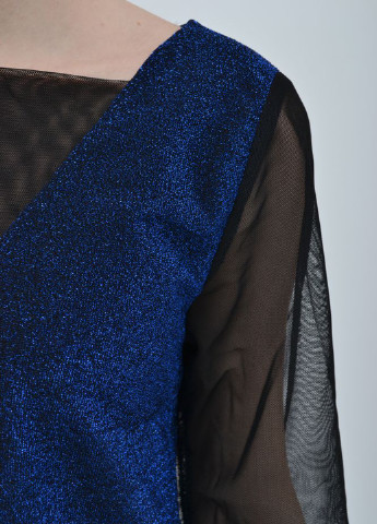 Темно-синее коктейльное платье футляр Kamomile однотонное