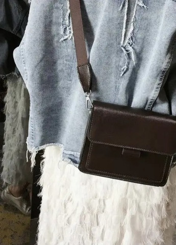 Жіноча класична сумка 10461 крос-боді через плече коричнева No Brand (252989209)