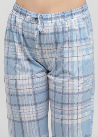 Голубая всесезон пижама (футболка, брюки) футболка + брюки Cotpark