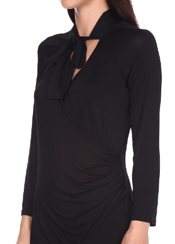 Черное кэжуал платье с длинным рукавом Nolita однотонное