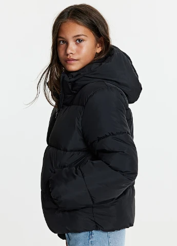 Чорна демісезонна куртка H&M