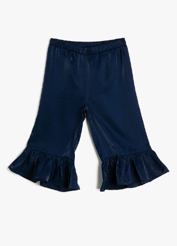Темно-синие кэжуал летние клеш брюки KOTON