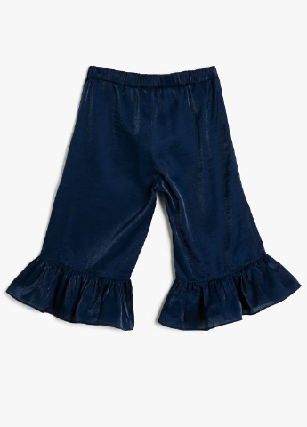 Темно-синие кэжуал летние клеш брюки KOTON