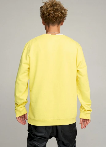 Жовтий світшот чоловічий oversize /no flis/ YAPPI (252259065)