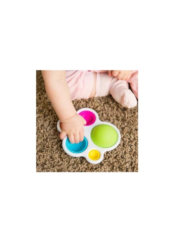 Погремушка прорезыватель и тактильная игрушка Нажми шар dimpl Fat Brain Toys (252245630)
