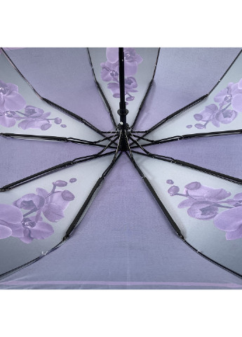 Фиолетовый женский складной зонт-полуавтомат 102 см Flagman (193351250)
