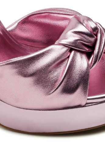 Розово-лиловые сандалі DeeZee с ремешком с драпировкой