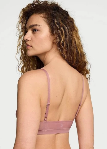 Рожево-ліловий бралетт бюстгальтер Victoria's Secret без кісточок поліамід