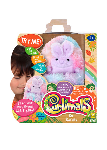 Интерактивная игрушка Кролик Бо, 17 см Curlimals (258243233)