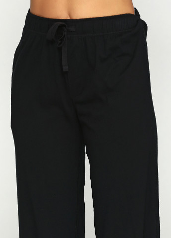 Черные домашние демисезонные со средней талией брюки Merona