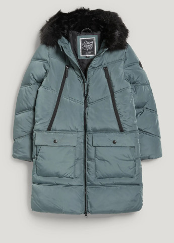 Зелена зимня зимова куртка для дівчинки 2171155 C&A