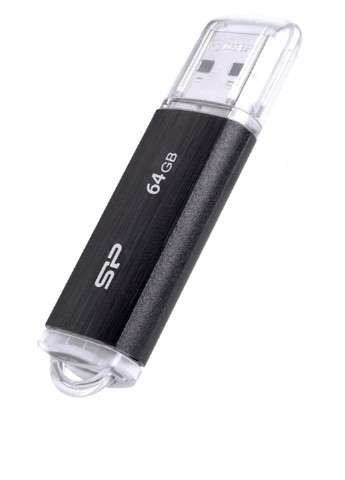 Флеш память USB Ultima U02 64GB USB 2.0 Black (SP064GBUF2U02V1K) Silicon Power флеш память usb silicon power ultima u02 64gb usb 2.0 black (sp064gbuf2u02v1k) (130221126)