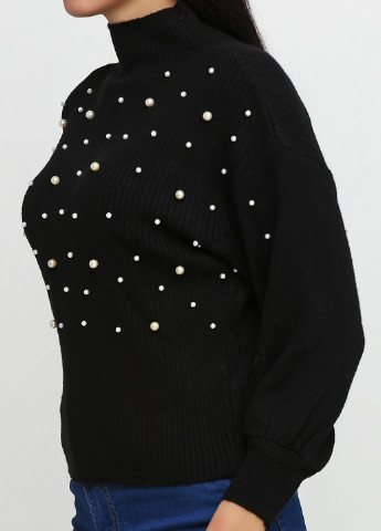 Черный демисезонный свитер Luizacco