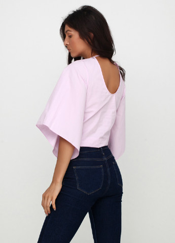 Светло-розовая летняя блуза Zara