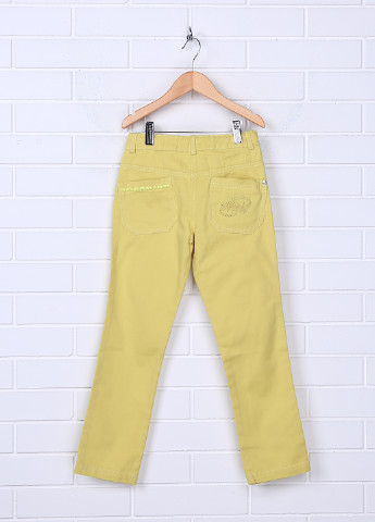 Желтые демисезонные зауженные джинсы Winx Club