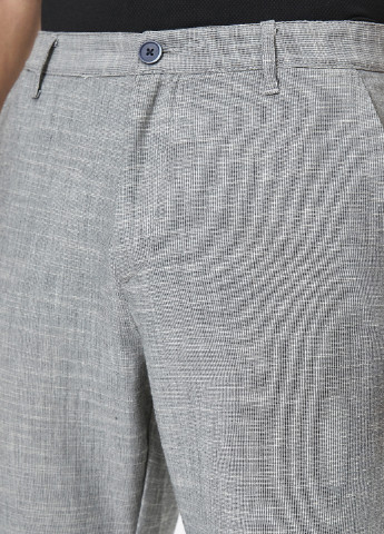 Светло-серые кэжуал летние укороченные, прямые брюки KOTON