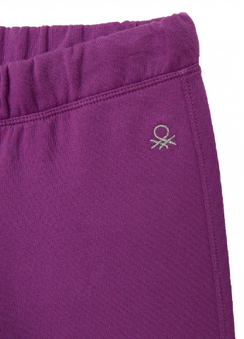 Фиолетовые кэжуал демисезонные джоггеры брюки United Colors of Benetton