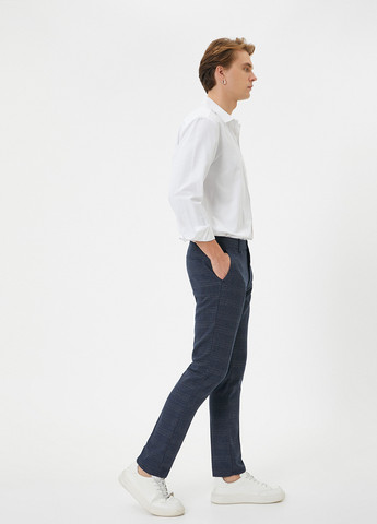 Серо-синие кэжуал, классические демисезонные классические брюки KOTON