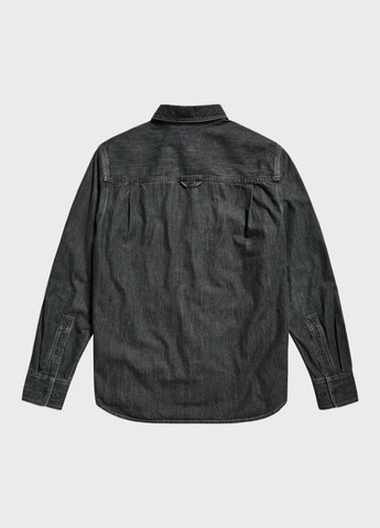 Серая джинсовая рубашка однотонная G-Star Raw