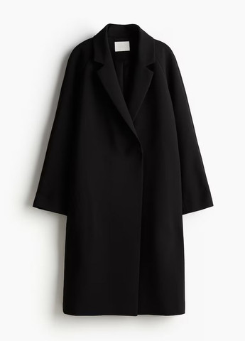 Черное демисезонное Пальто легкое H&M