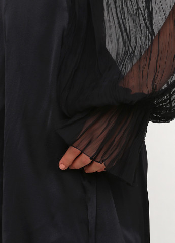 Черное кэжуал платье на подкладе Roberto Cavalli однотонное
