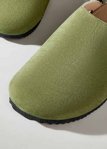 Зеленые сабо SHEIN без каблука