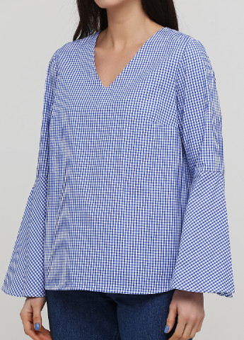 Голубая демисезонная блуза Rick Cardona