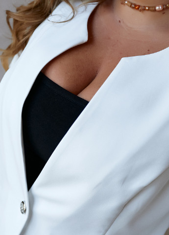 Белый женский женский пиджак Hand Made - всесезон