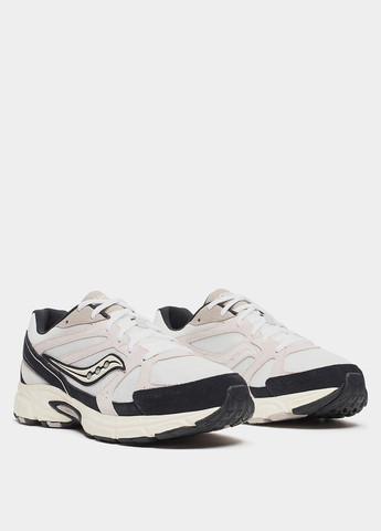 Черно-белые всесезонные кроссовки Saucony RIDE MILLENNIUM SUEDE