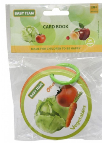Развивающая игрушка (8730) Baby Team Игрушка-книжка Фрукты-овощи (203983536)