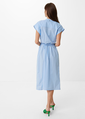 Голубое кэжуал платье рубашка Mexx однотонное