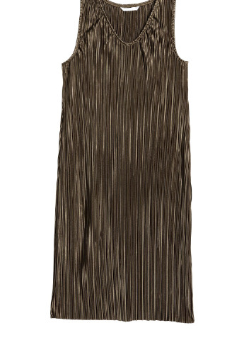 Оливкова (хакі) повсякденний сукня H&M однотонна
