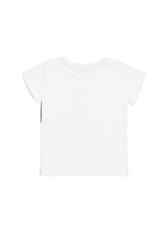 Белая летняя футболка Фламинго Текстиль