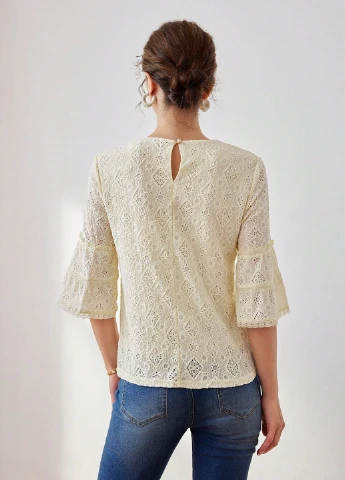 Молочная блуза SHEIN