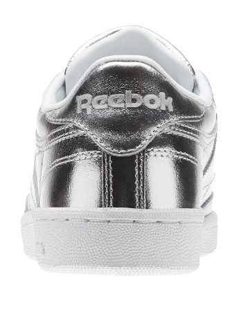 Серебристые демисезонные кроссовки Reebok Club C 85 S Shine
