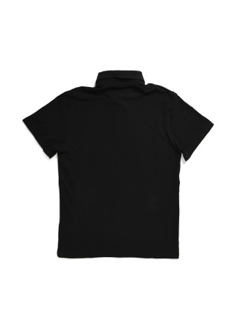 Черная футболка-поло для мужчин CRC однотонная