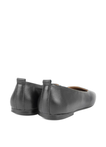 Жіночі балетки Alromaro | чорні однотонні без декору натуральна шкіра (304381029)