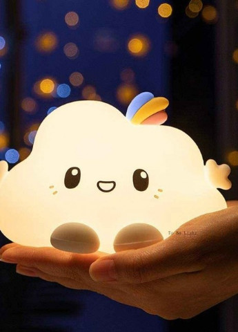 Детский аккумуляторный LED ночник Малышка тучка, белый No Brand (252821770)