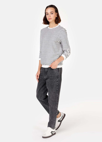 Білий світшот Colin's смужка без декору (343323143)