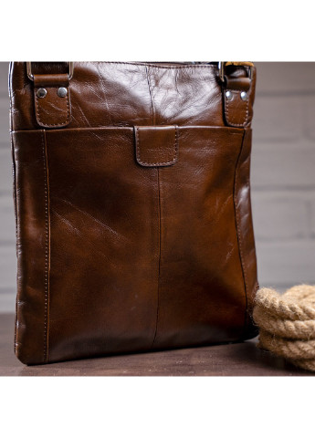 Мужская кожаная сумка 25х27х6 см Vintage (229461165)