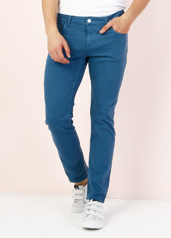Темно-голубые демисезонные джинсы Colin's