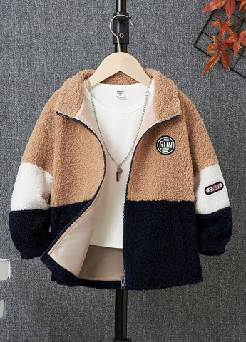 Комбинированная демисезонная куртка SHEIN