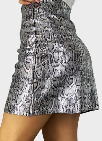 Серебряная кэжуал с анималистичным узором юбка ACG