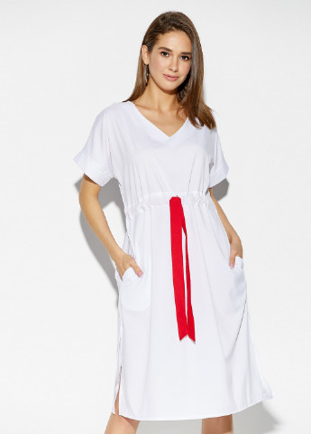 Білий кежуал сукня сукня-футболка Karree однотонна